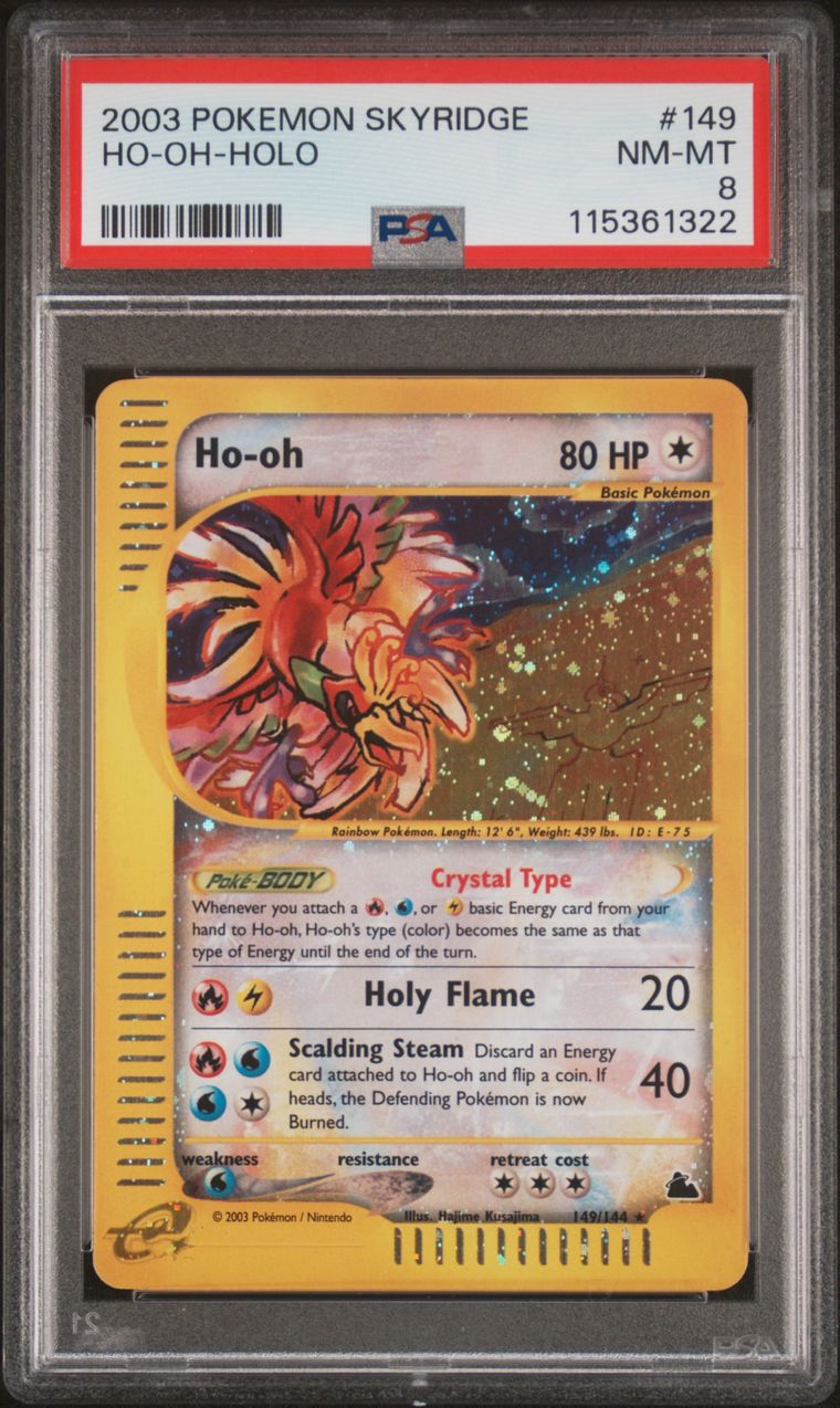 Ho-oh - 149/144 - Holo Rare - PSA 8